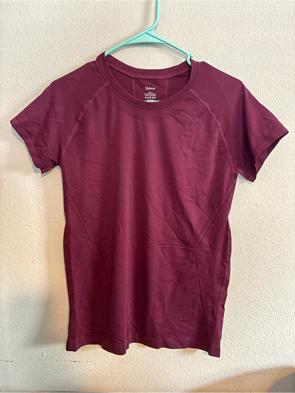Quince Activewear Top in Plum Berry